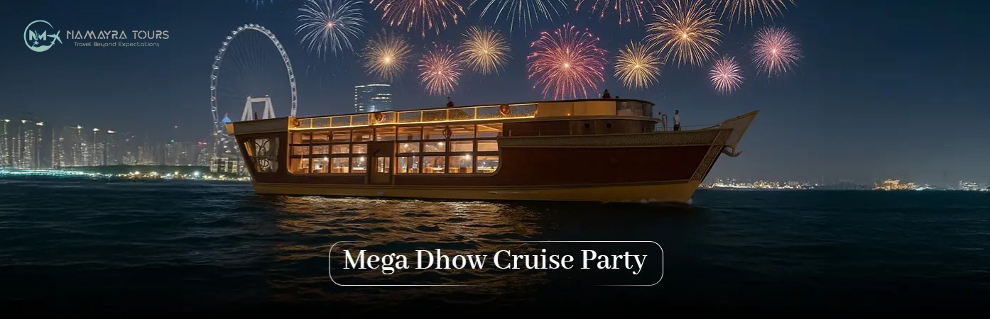 Best Dubai Mega Dhow Cruise Party NYE 2025-26